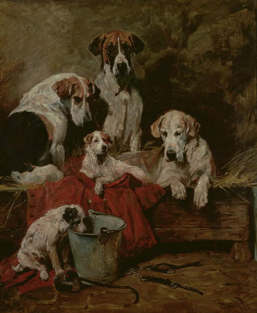 Detail of Kennel Companions by John Emms