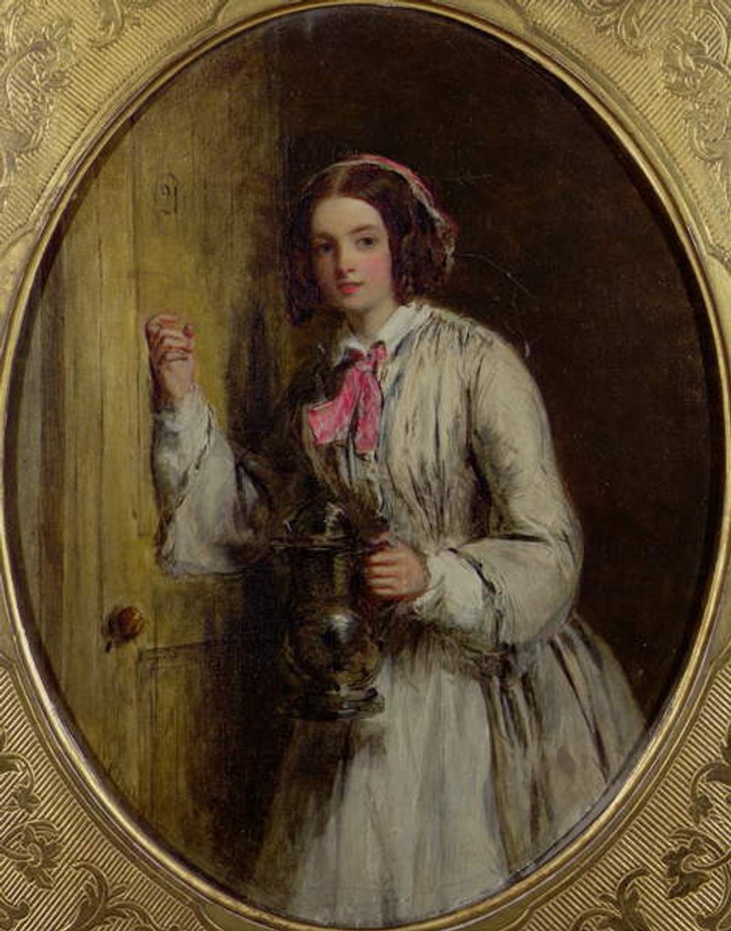 Detail of A Maid with a Flagon, 1858 by William Powell Frith