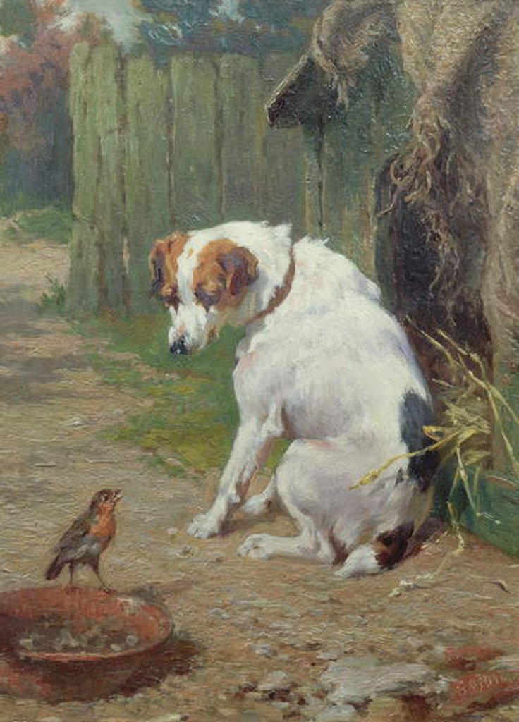 Detail of A Welcome Visitor by George Augustus Holmes