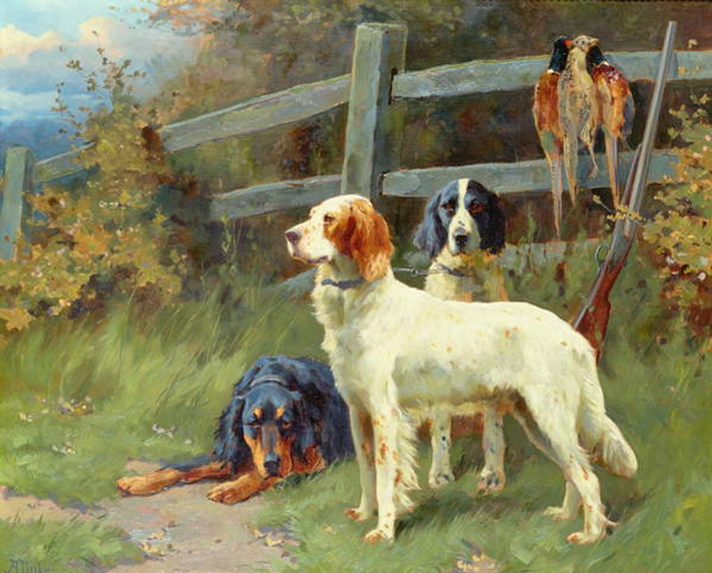 Detail of By the Day's Bag by Alfred Duke