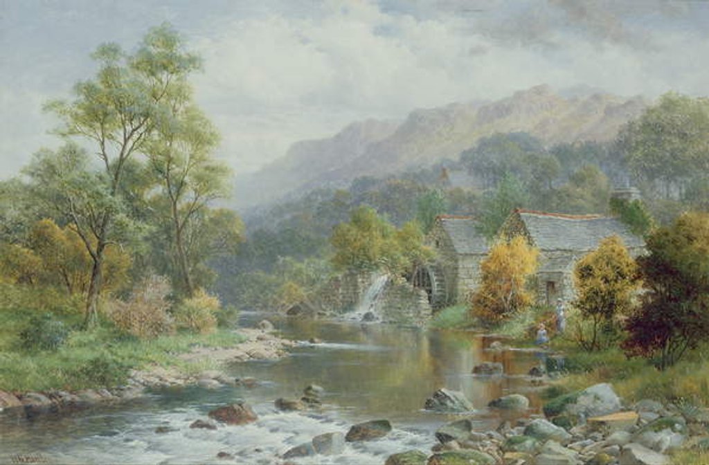 Detail of Approaching Autumn on the Arran, Dolgelly by William Henry Mander