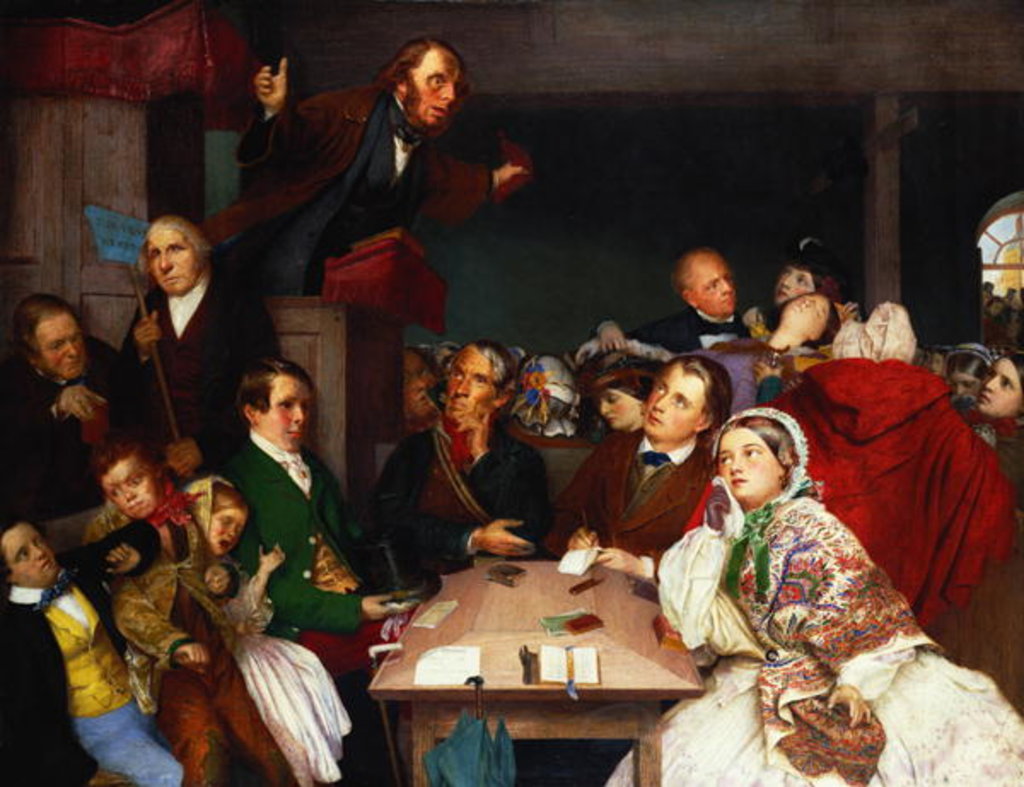 Detail of The Sermon, 1859 by John Stirling
