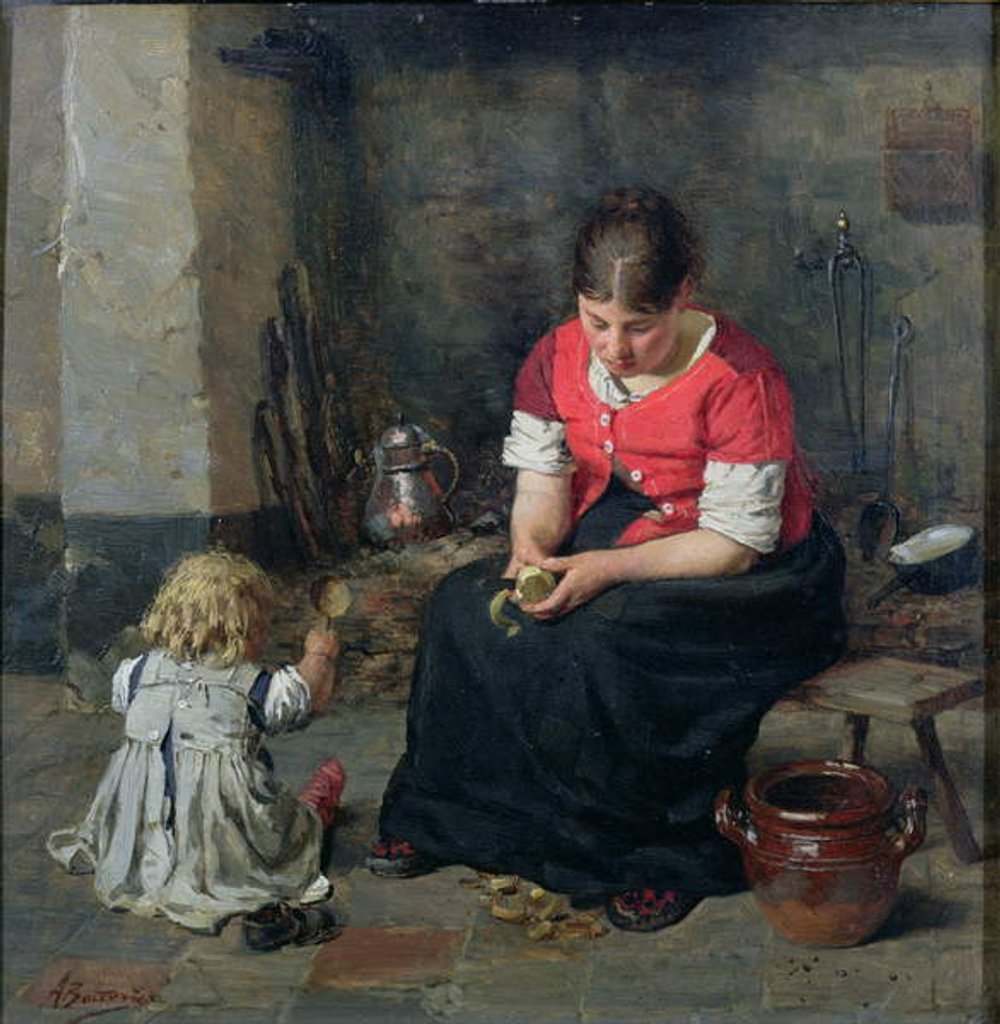 Detail of Preparing Vegetables by Alois Boudry