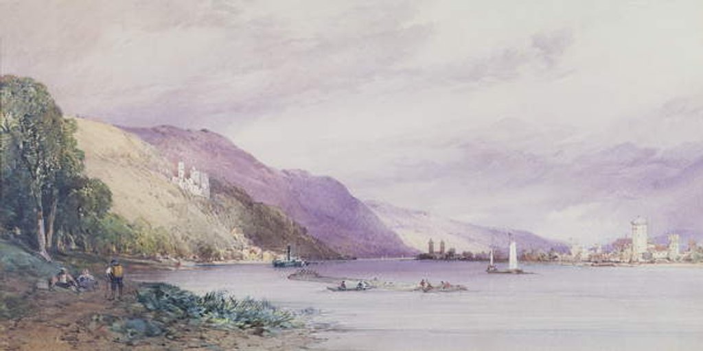 Detail of On the Rhine, 1861 by William Callow
