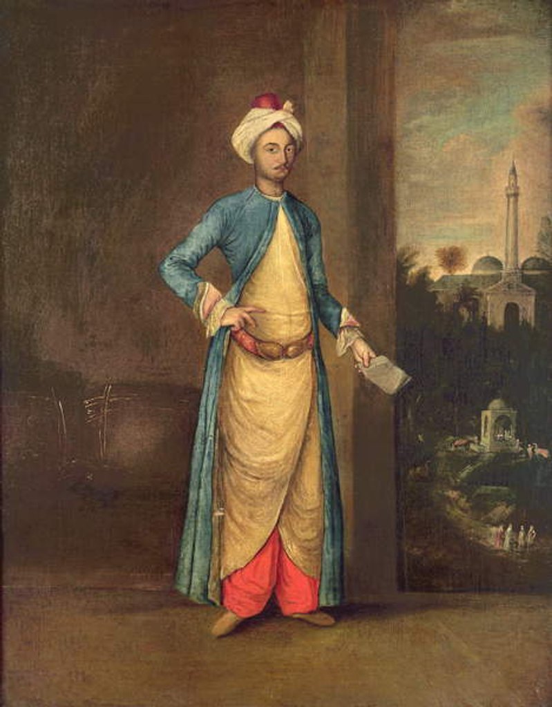 Detail of Middle Eastern Court Official in an Interior by French School