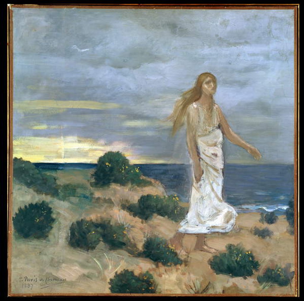 Detail of Woman by the Sea, 1887 by Pierre Puvis de Chavannes