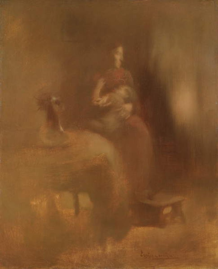 Detail of Woman with a Child, late 1890s by Eugene Carriere