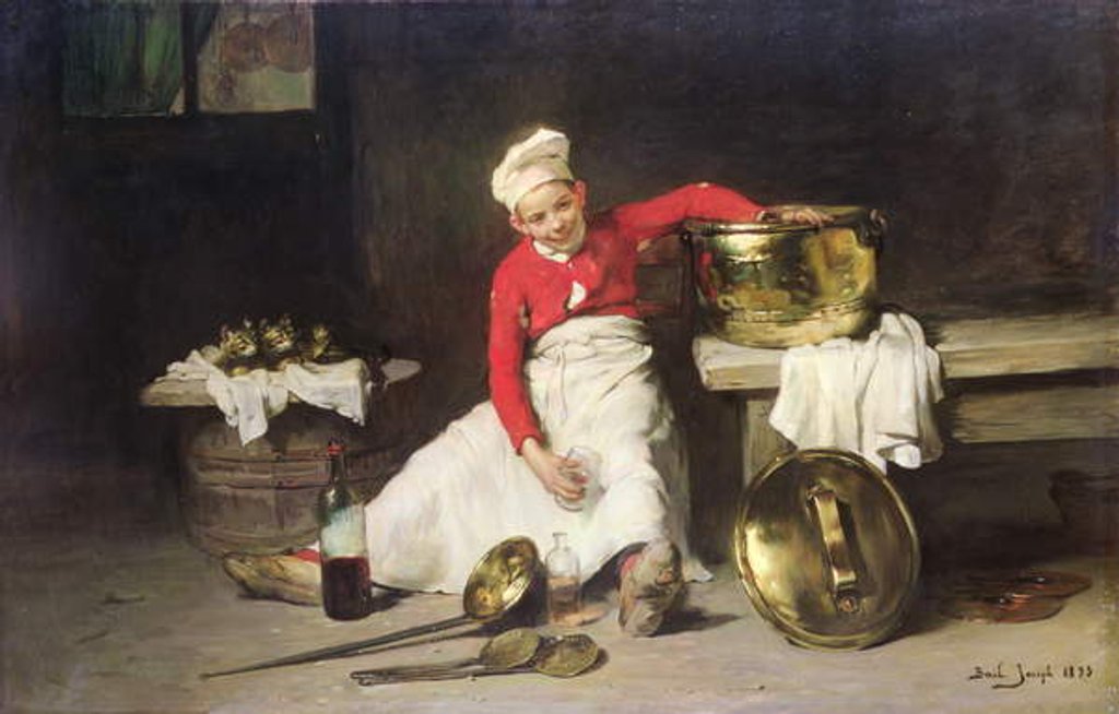 Detail of Kitchen-Boy, 1893 by Joseph Bail