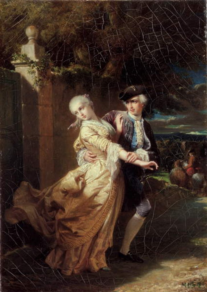 Detail of Lovelace's Kidnapping of Clarissa Harlowe, 1867 by Edouard Louis Dubufe