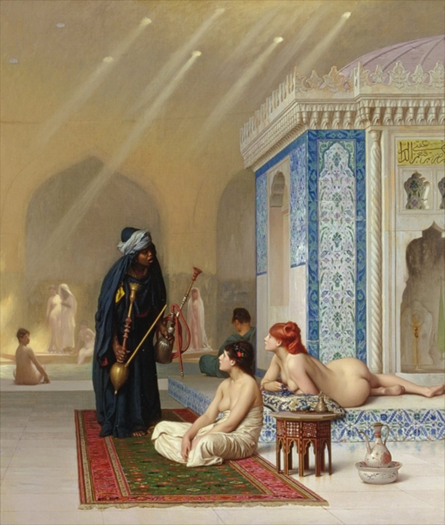 Detail of Pool in a Harem, c.1876 by Jean Leon Gerome