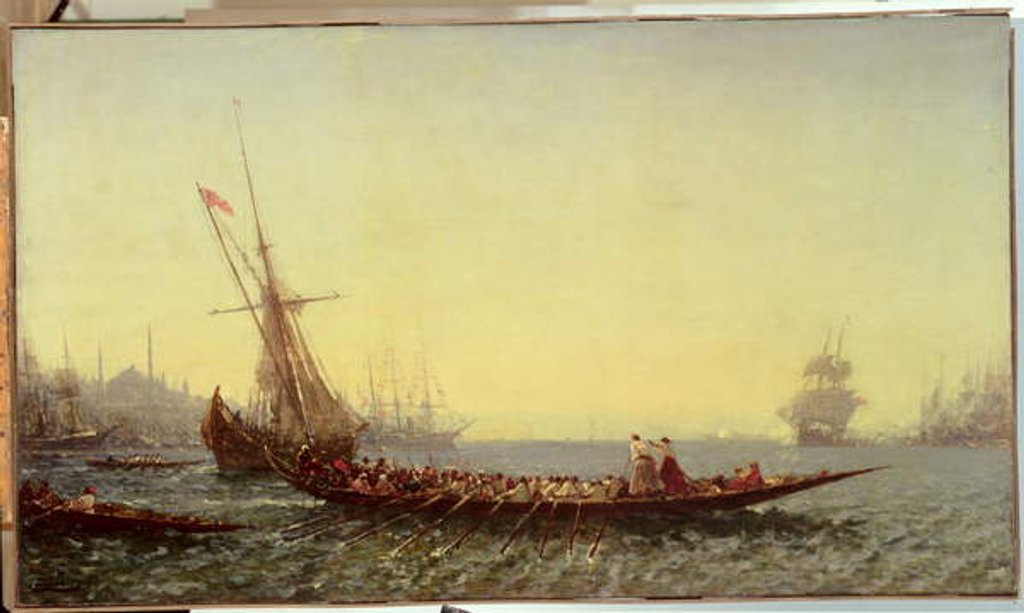 Detail of Harbour in Constantinople, 1880s by Felix Ziem