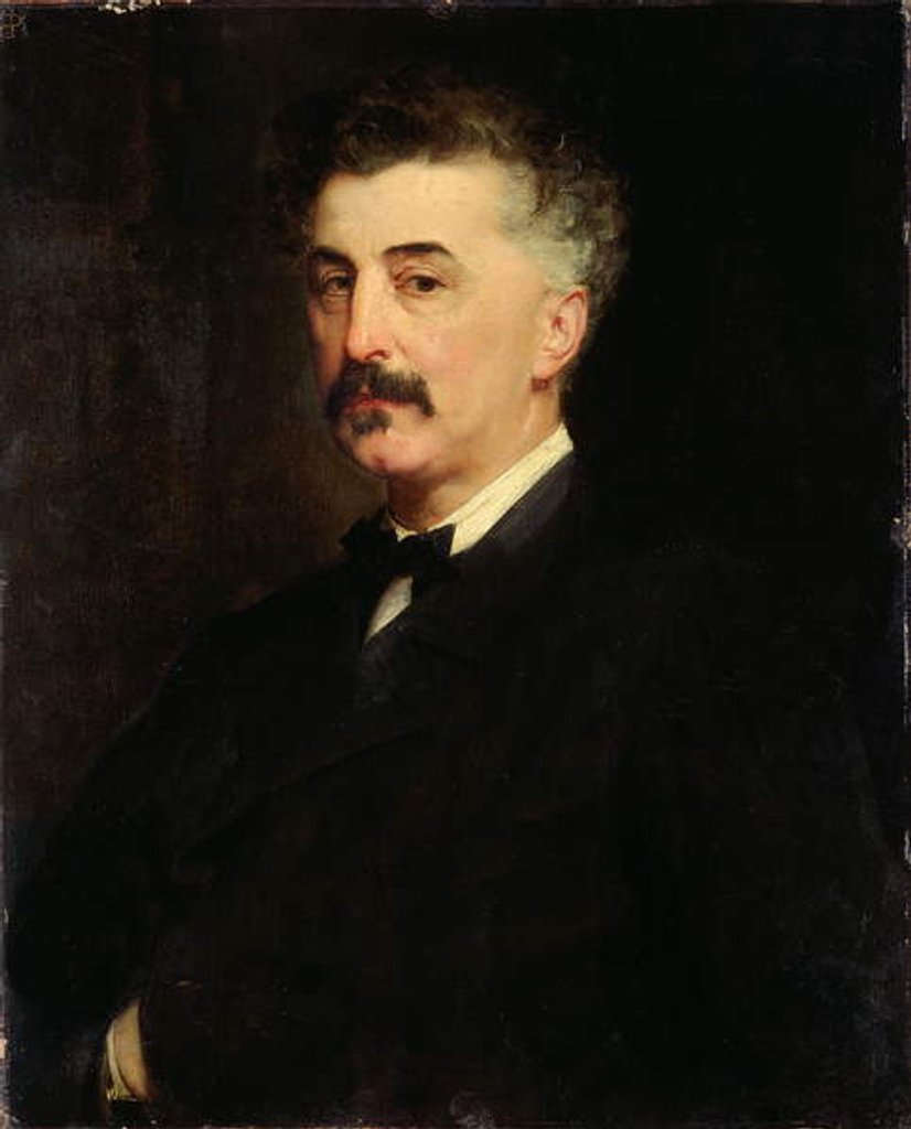 Detail of Portrait of P.A. Chikhachev, 1864 by Paul Baudry