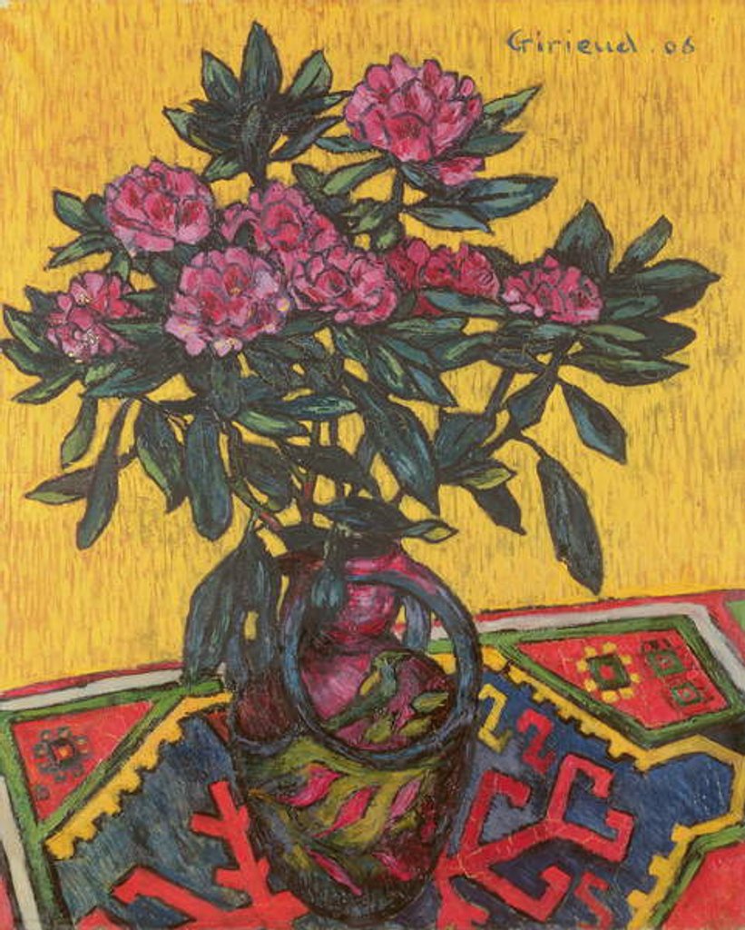 Detail of Peonies, 1906 by Pierre Paul Girieud