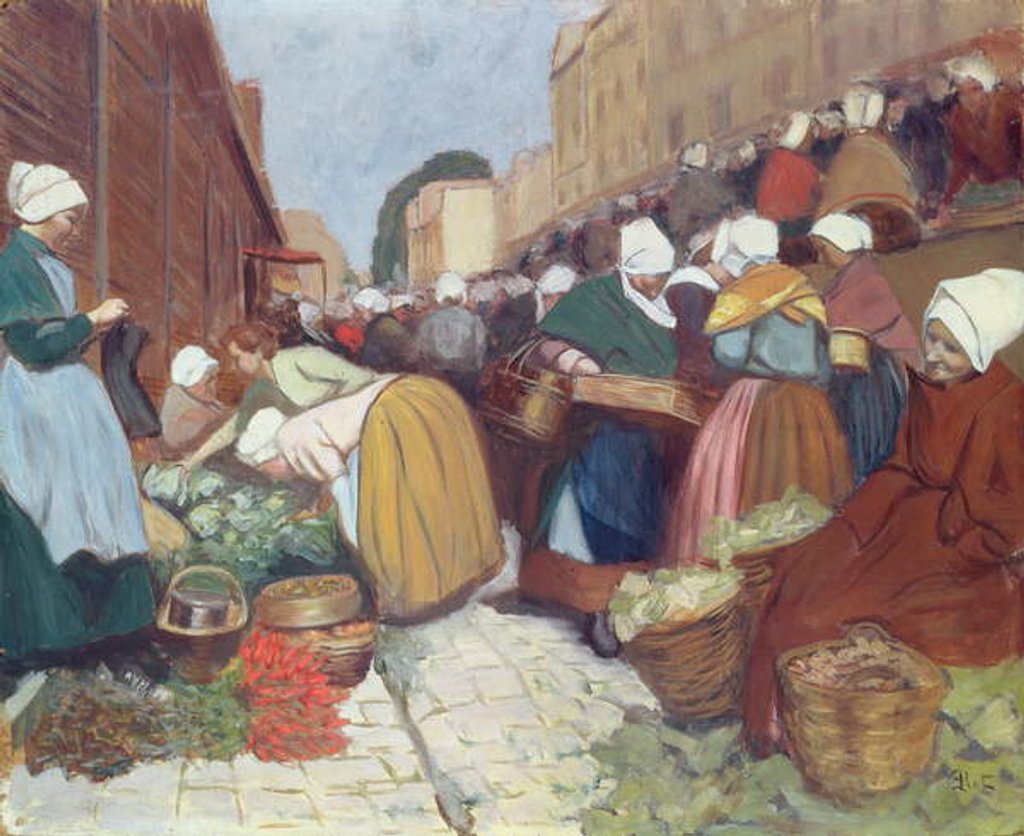 Detail of Market in Brest, c.1899 by Fernand Piet
