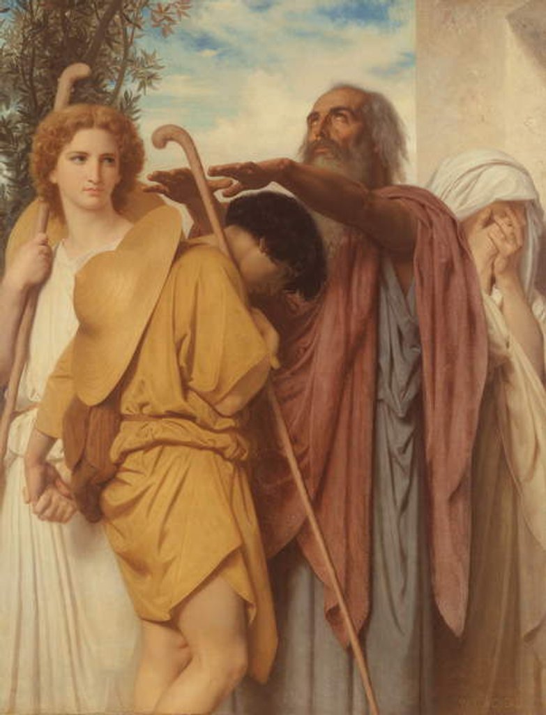 Detail of Tobias Receives his Father's Blessing, 1860 by William-Adolphe Bouguereau