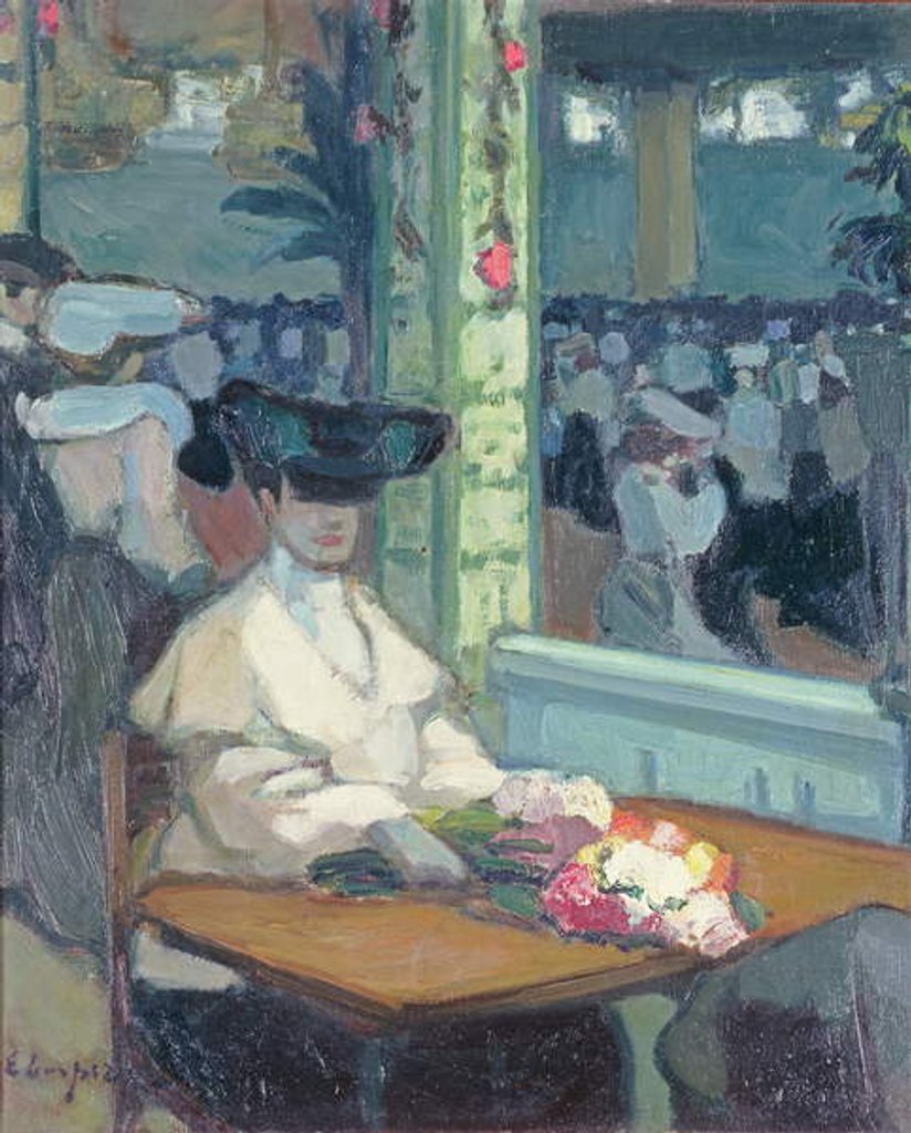 Detail of Waiting, 1905 by Edmond Lempereur