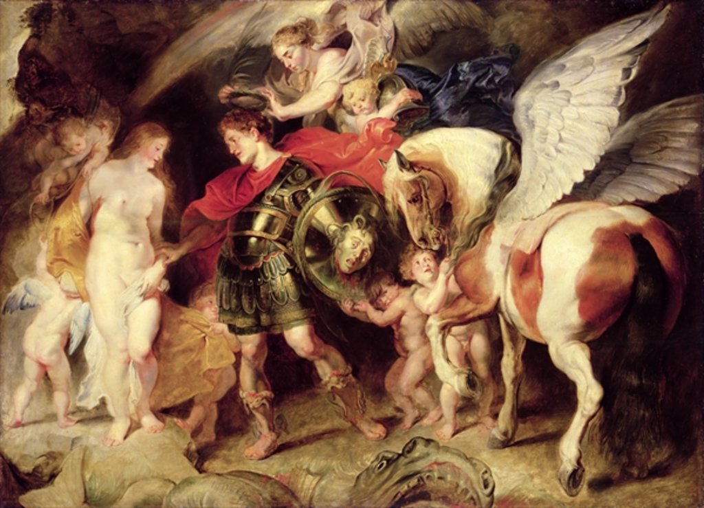 Detail of Perseus liberating Andromeda, c.1620 by Peter Paul Rubens