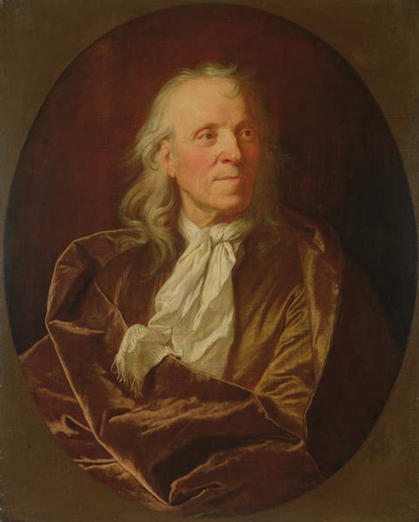 Detail of Portrait of a Scholar by Hyacinthe Francois Rigaud