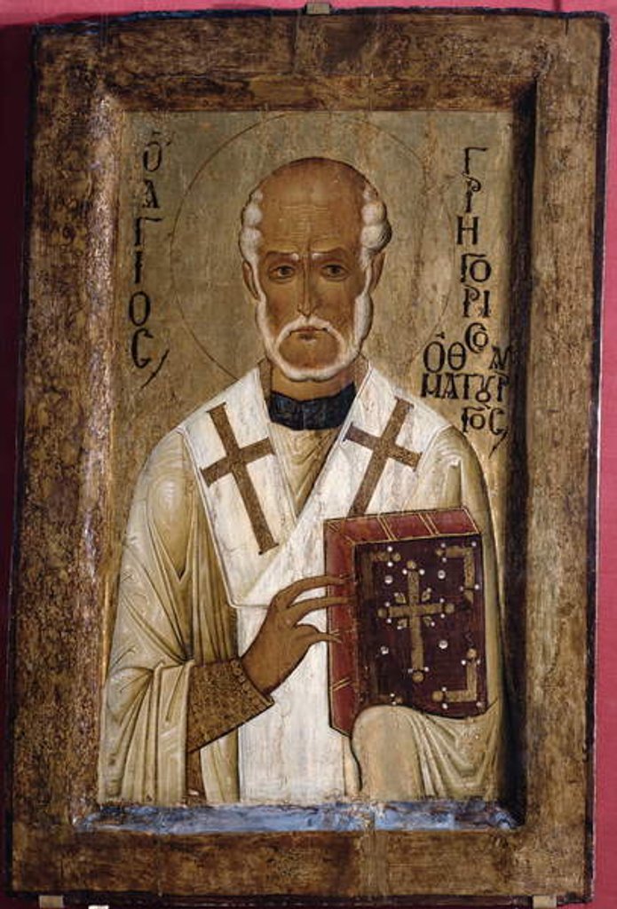 Detail of Icon of St. Gregory by Byzantine School