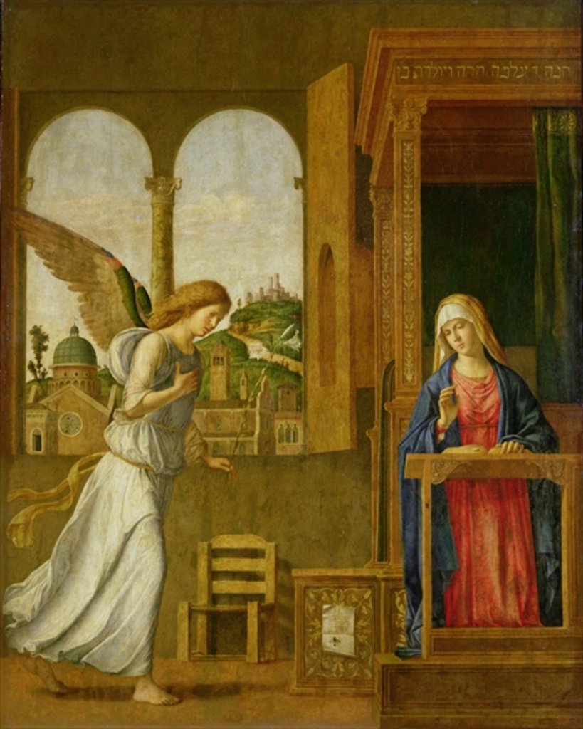 Detail of The Annunciation, 1495 by Giovanni Battista Cima da Conegliano
