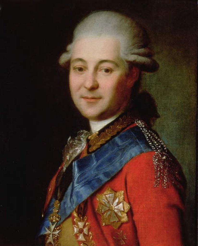 Detail of Portrait of Semeon Gavrilovich Zoric, late 18th century by Anonymous Anonymous