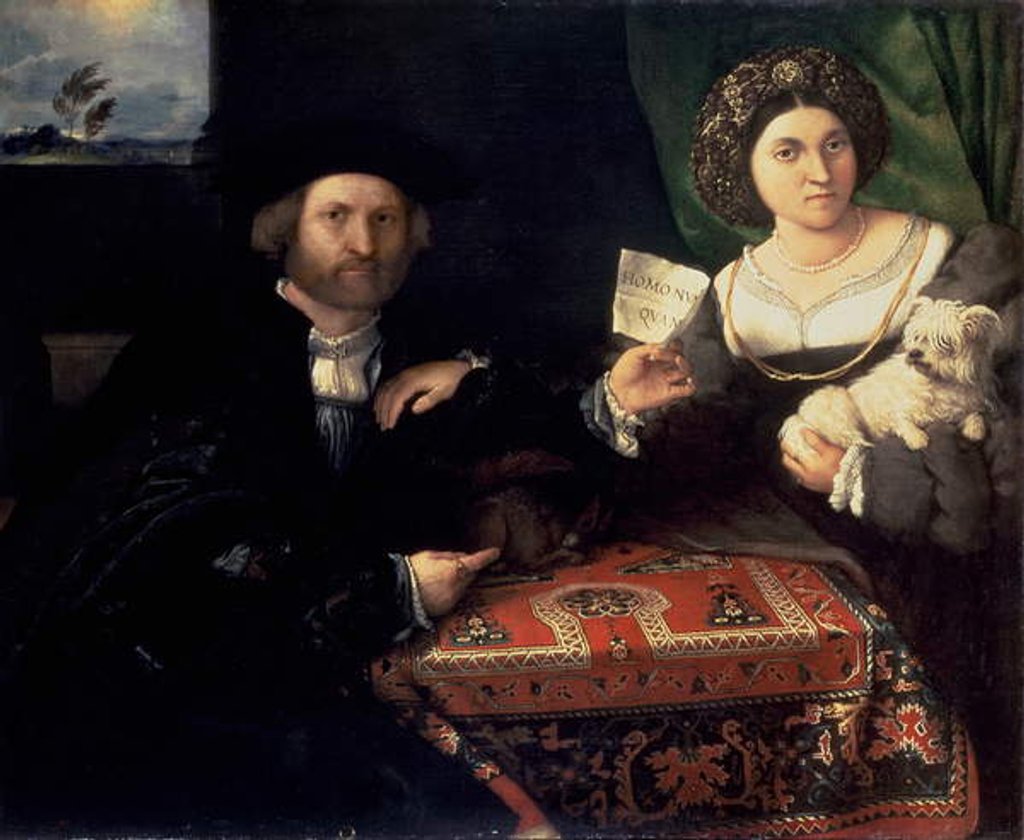 Detail of Husband and Wife, c.1523 by Lorenzo Lotto