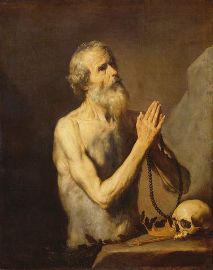 Detail of St. Onuphrius, 1637 by Jusepe de Ribera