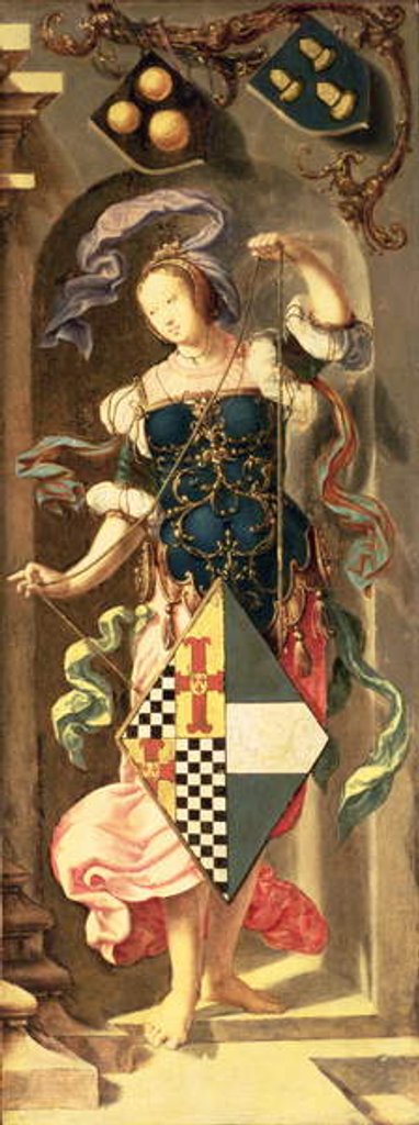 Detail of The Healing of the Blind Man of Jericho by Lucas van Leyden