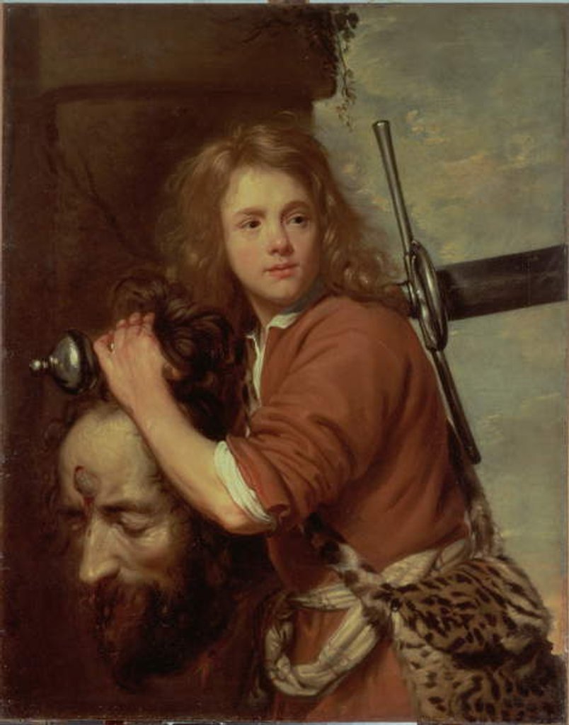 Detail of David Bearing the Head of Goliath, 1643 by Jacob van Oost
