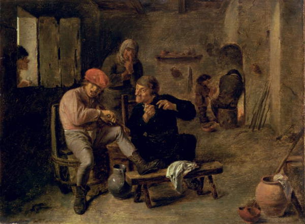 Detail of Tavern Scene, or The Village Fiddler, 1634-8 by Adriaen Brouwer