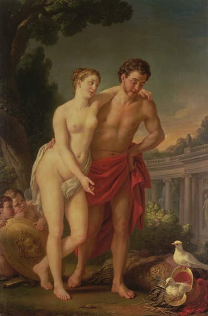 Detail of Mars and Venus, 1767-8 by Joseph-Marie the Elder Vien