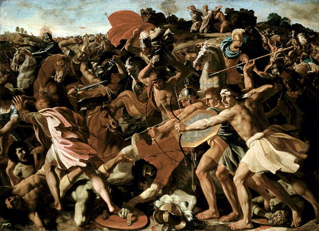 Detail of Victory of Joshua over the Amalekites, 1625-6 by Nicolas Poussin