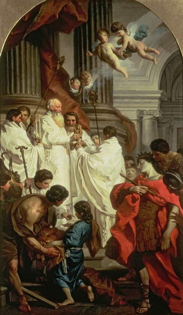 Detail of The Mass of St. Basil, 1743-7 by Pierre Subleyras