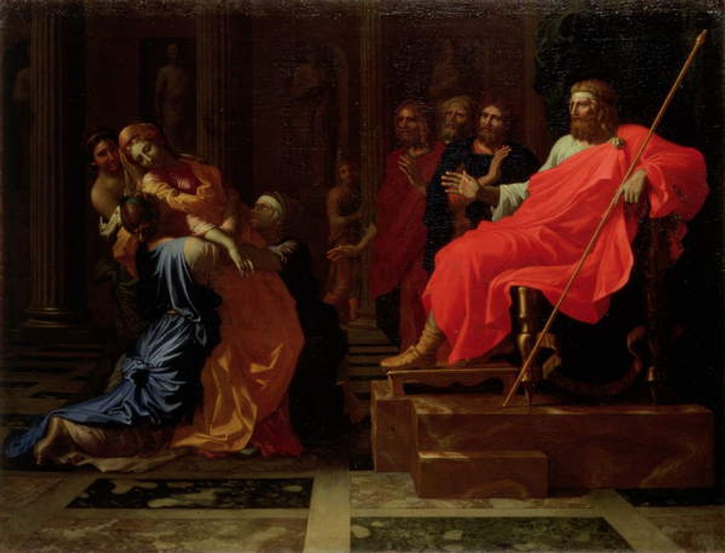 Detail of Esther before Ahasuerus, late 1650s by Nicolas Poussin