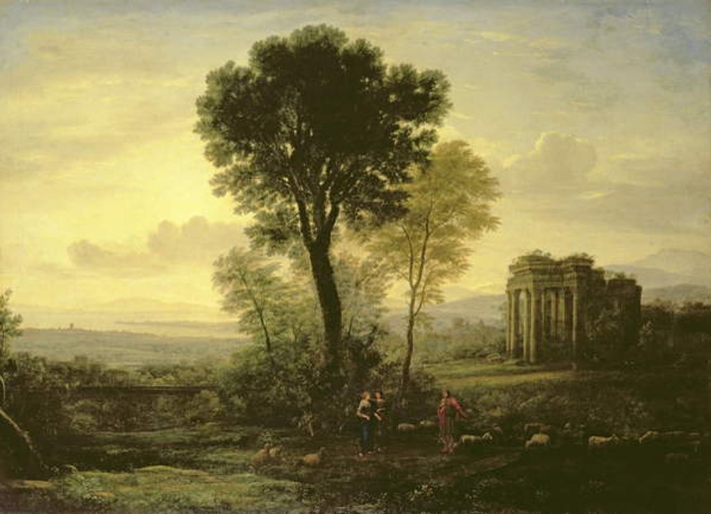 Detail of Morning, 1666 by Claude Lorrain