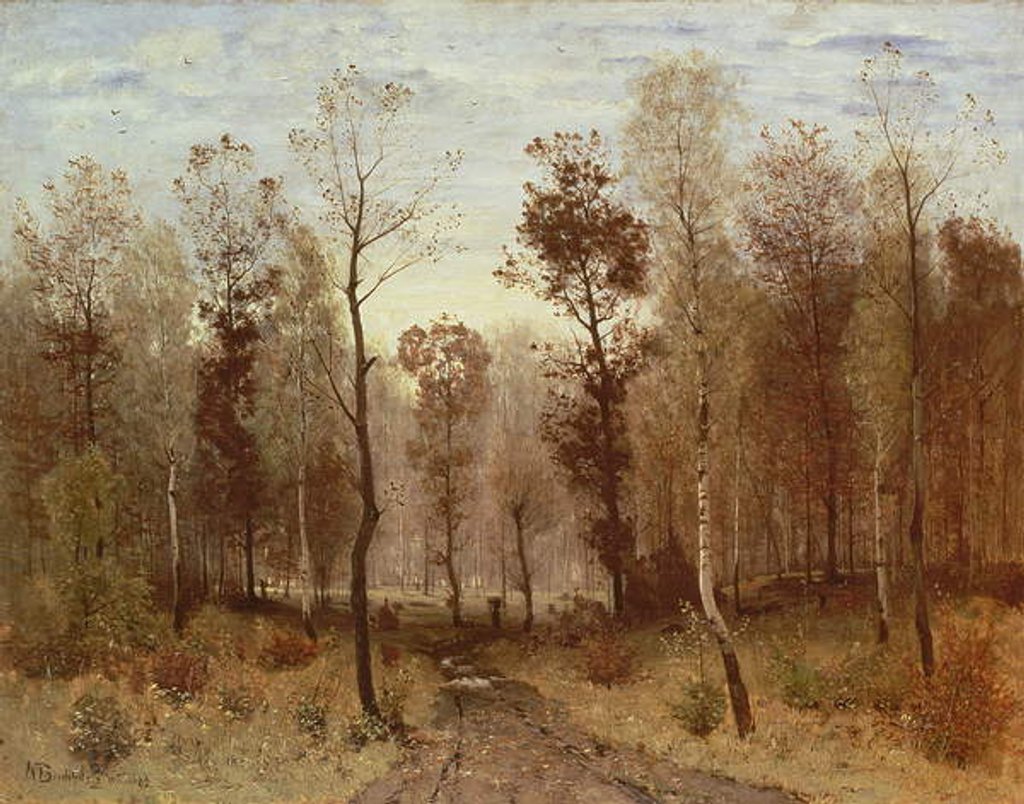 Detail of Autumn Day, 1875 by Karl Buchholz