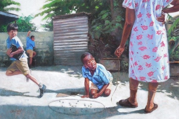 Detail of Run!, 2014 by Colin Bootman