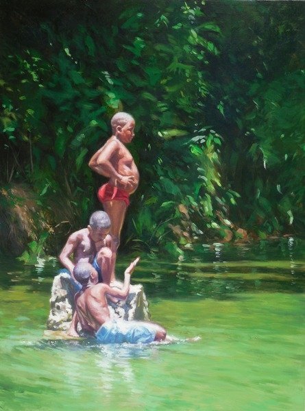 Detail of Belly, 2014 by Colin Bootman