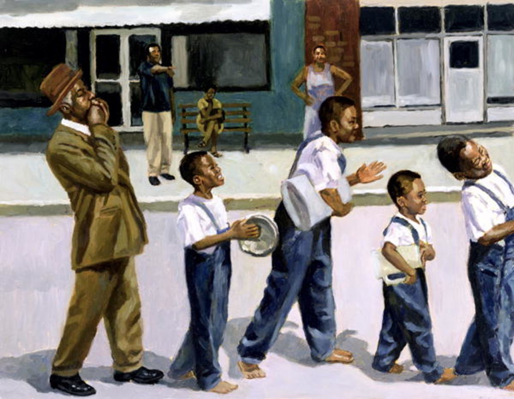 Detail of The Marching Band, 2000 by Colin Bootman