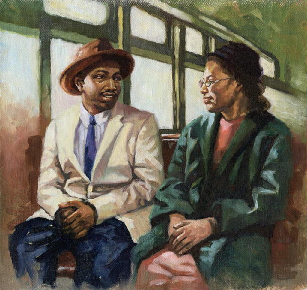 Detail of Martin and Rosa up front, 2001 by Colin Bootman