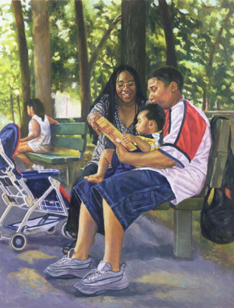 Detail of Family in the Park, 1999 by Colin Bootman