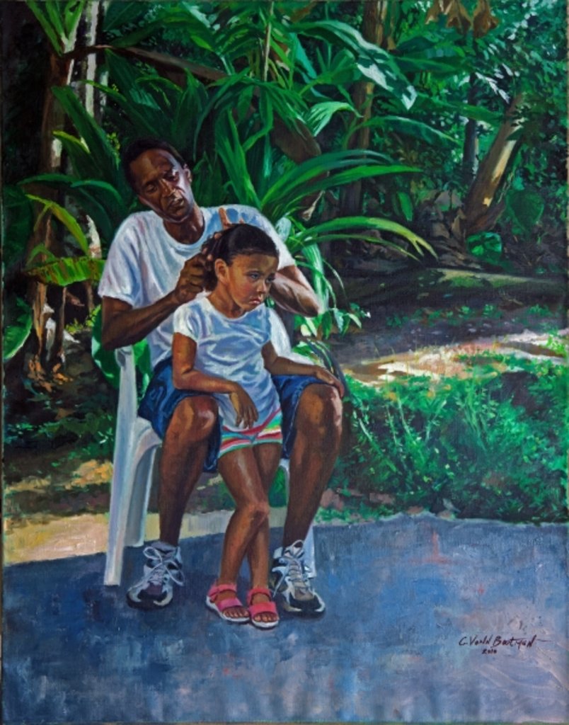 Detail of Grandfather and Child, 2010 by Colin Bootman