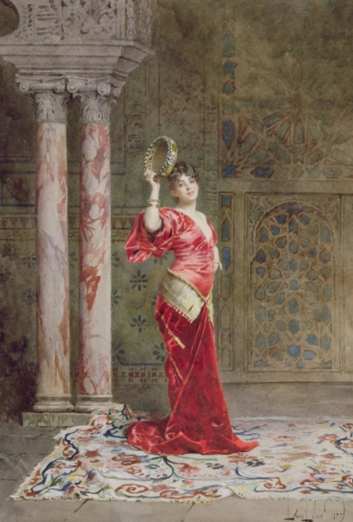 Detail of An Eastern Dancer, 1877 by Alexandre-Louis Leloir