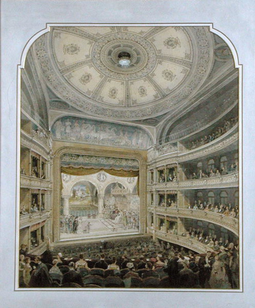 Detail of Design for a Theatre, c.1860 by French School