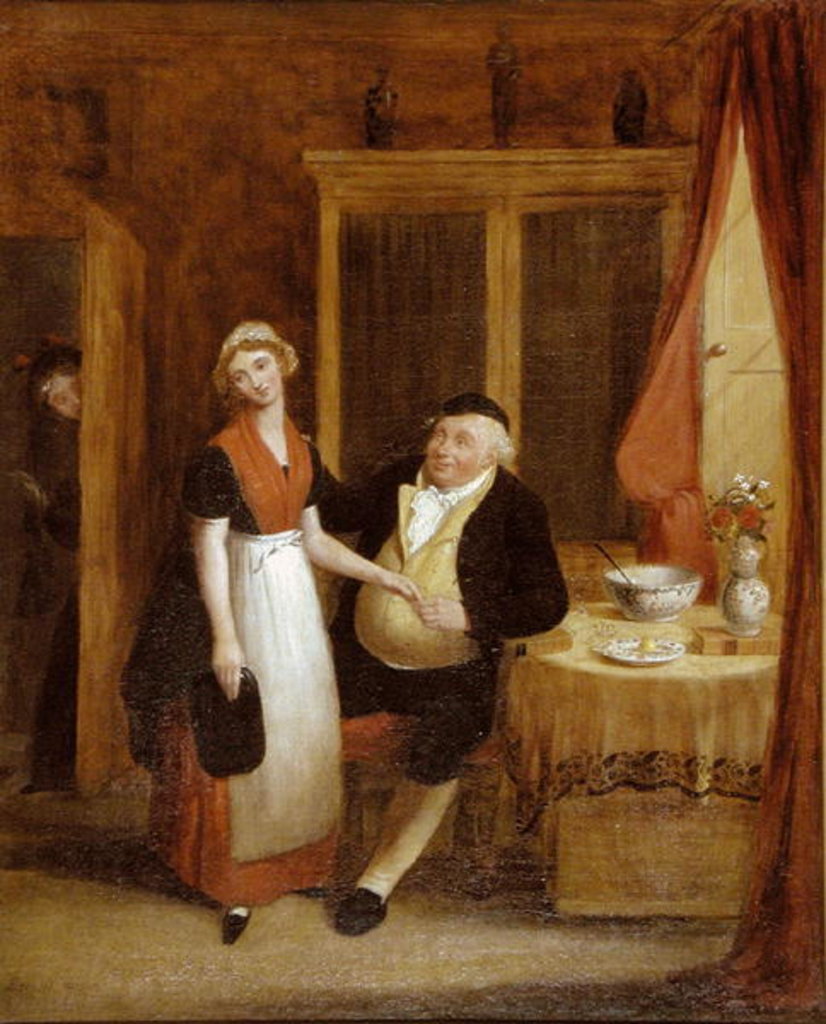 Detail of Unwelcome Attentions, 1839 by Robert William Buss