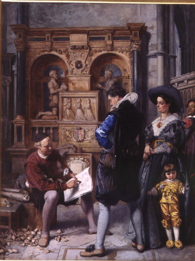 Detail of A Meeting with the Architect, 1866 by Edward Killingworth Johnson