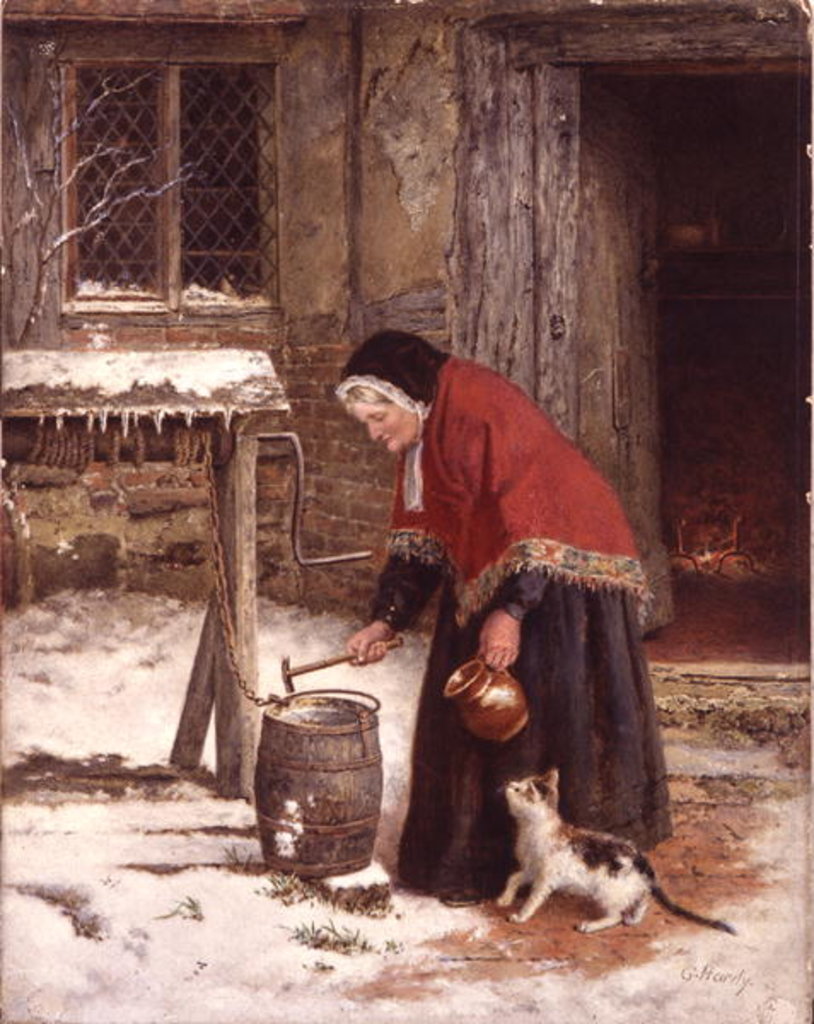 Detail of A Winter's Morn by George Hardy