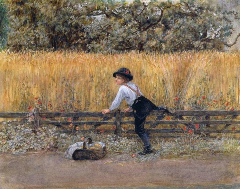 Detail of Scrumping Apples by Caroline Paterson