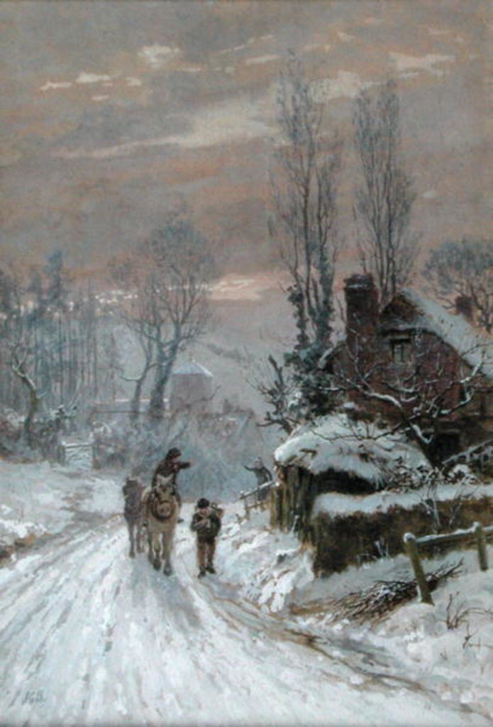 Detail of A Winter Evening by James George Bingley