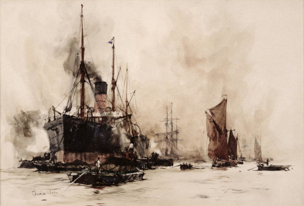 Detail of Coal Bunkering by Charles Edward Dixon